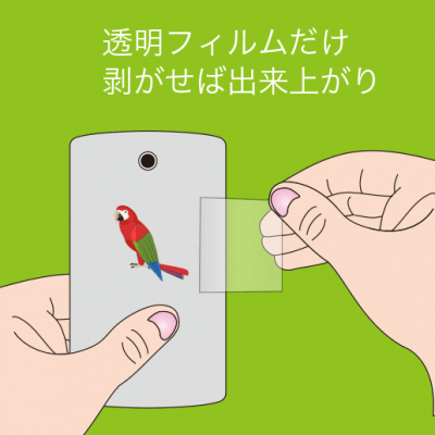 転写シールの貼り方4