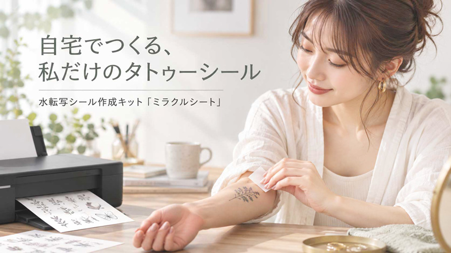 自宅でつくる私だけのタトゥーシール